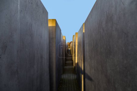 Photo for BERLIN, GERMANY - NOV 17, 2014: View of Jewish Holocaust Memorial, Berlin, Germany - Royalty Free Image