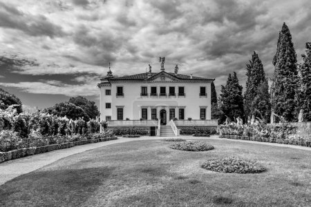 Photo for Vicenza, Italy - August 4, 2009: villa Valmarana ai Nani  in Vicenca, Italy.  The villa was build by Andrea Palladio in 1669 and is decorated with frescos from Giovanni Battista Tiepolo. - Royalty Free Image