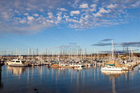 Téléchargez les photos : Monterey, États-Unis - 22 juin 2012 : yachts et voiliers dans le port de Monterey, États-Unis. - en image libre de droit