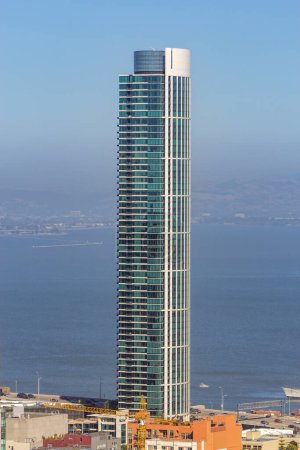Photo for San Francisco, USA - June 20, 2012: One Rincon Hill North Tower in San Francisco in afternoon sun. - Royalty Free Image