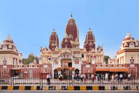 Photo for The Laxminarayan Mandir, also known as the Birla Mandir, is a Hindu temple in Delhi, India. The temple, inaugurated by Mahatma Gandhi, was built by Jugal Kishore Birla from 1933 and 1939. - Royalty Free Image