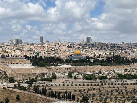 Téléchargez les photos : Skyline de Jérusalem avec la mosquée al Aqsa, Israël - en image libre de droit