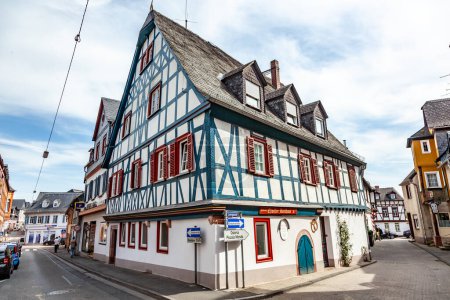 Photo for Eltville, Germany - September 12, 2010: half timbered house in the old Rhine valley village Eltville in Germany. - Royalty Free Image