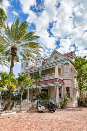 Photo for Key West, USA - August 26, 2014: old historic heritage heritage hotel in Key West, Florida. - Royalty Free Image