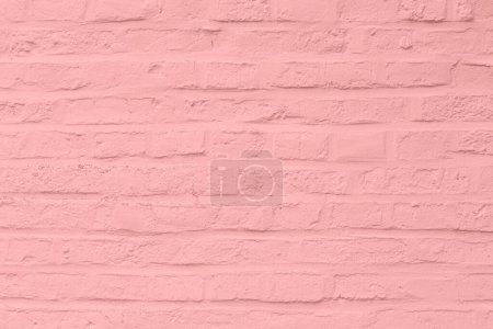 Téléchargez les photos : Fond harmonique de mur de briques peintes en rose - en image libre de droit