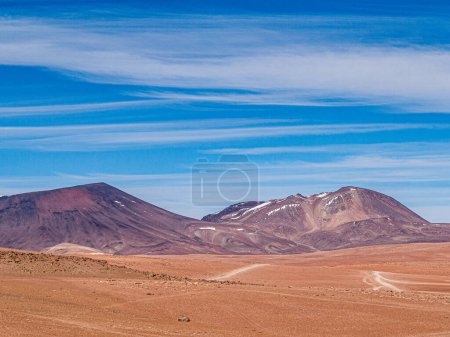 Téléchargez les photos : Laguna colorada pittoresque en Bolivie sous le ciel bleu - en image libre de droit