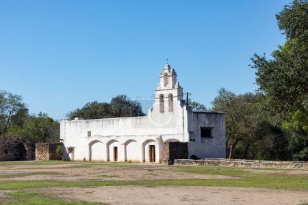 Photo for San Antonio, USA - October 31, 2023: view to mission San Juan at San Antonio mission trail, an Unesco world heritage site. - Royalty Free Image