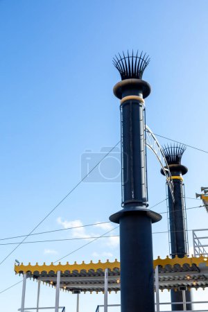 Photo for Detail of chimney of Mississippi Steamboat in detail - Royalty Free Image