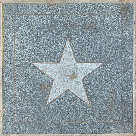 Photo for Austin, Texas - November 3, 2023: star at the walk of stars at trinity street in Austin Texas. They honor famous people in the wild west cowboy history. - Royalty Free Image