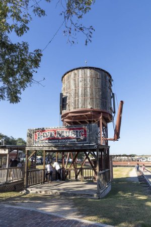 Téléchargez les photos : Fort Worth, Texas - 4 novembre 2023 : La gare de triage située dans les célèbres Stockyards abrite maintenant le North Fort Worth Historical Society Museum, Ft Worth, Texas, États-Unis. - en image libre de droit