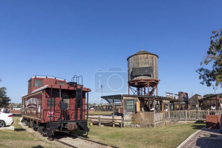 Téléchargez les photos : Fort Worth, Texas - 4 novembre 2023 : La gare de triage située dans les célèbres Stockyards abrite maintenant le North Fort Worth Historical Society Museum, Ft Worth, Texas, États-Unis. - en image libre de droit
