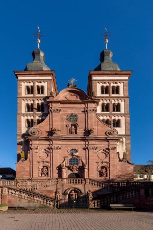 Foto de Iglesia de la Abadía de Amorbach - Kloster Amorbach, Baja Franconia, Baviera, Alemania - Imagen libre de derechos