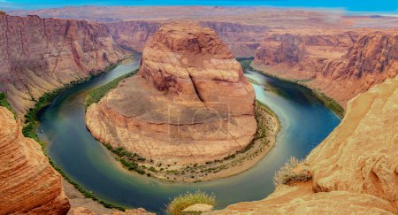 Photo for Romantic horseshoe bend in page, Arizona, river colorado - Royalty Free Image