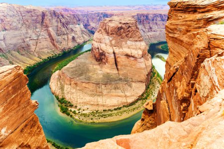 Téléchargez les photos : Romantique fer à cheval plier dans la page, Arizona, rivière colorado - en image libre de droit