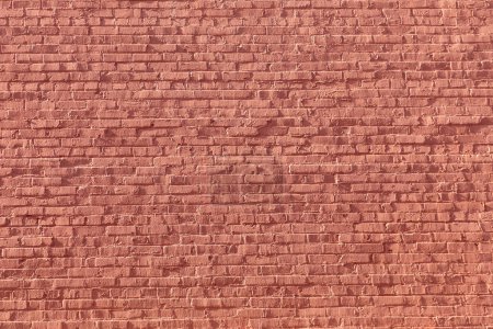 background of harmonic red brick wall in detail