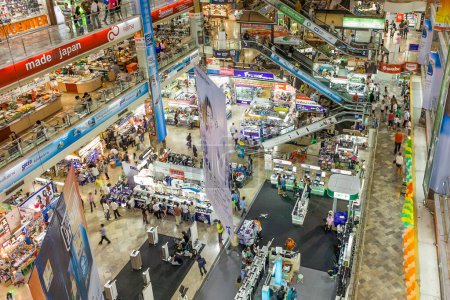 Photo for Bangkok, Thailand - December 22, 2009: inside the Pantip Plaza, the bigges electronic and software shopping complex in Thailand to get some bargain in Bangkok, Thailand. - Royalty Free Image