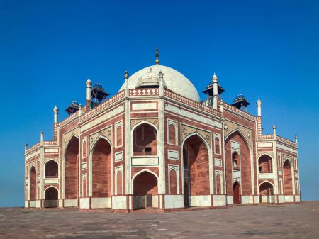 Humayuns Grab in Neu Delhi, Indien ohne Touristen