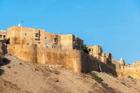 view to historic Jaisalmer Fort in Rajasthan, India