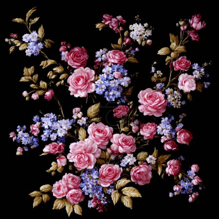 Abstrakte bunte Blumen in einem modernen impressionistischen Stil, Abstrakte florale Stilllebenmalerei, Moderner Impressionismus mit bunten Blumen, Farbenfrohe Ölgemälde Blumenarbeit, Atemberaubende bunte Floral Oil Painting, Generative, KI