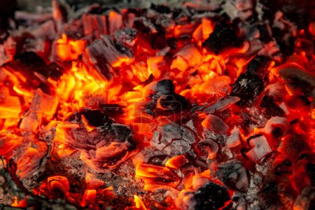 Photo for Decaying coals for cooking and a background - Royalty Free Image