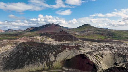 Téléchargez les photos : Vue aérienne du paysage islandais. Islande Images du drone - en image libre de droit