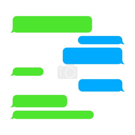 Photo for Chat Bubbles. Sms Messages on White Background. Vector. - Royalty Free Image