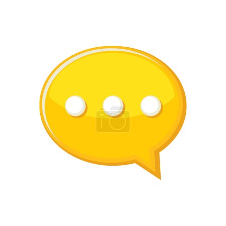 Photo for Chat Speech Bubble Icon on White Background. Vector illustration - Royalty Free Image
