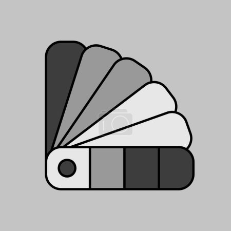 Ilustración de Papel color paleta vector escala de grises icono. Construcción, reparación y construcción. Símbolo gráfico para el diseño de su sitio web, logotipo, aplicación, interfaz de usuario - Imagen libre de derechos