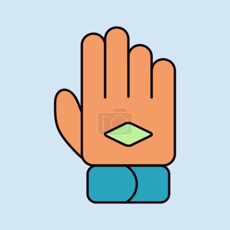 Work glove vector icon. Construction, repair and building. Graph symbol for your web site design, logo, app, UI