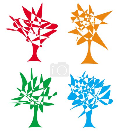Téléchargez les photos : Tree of life. Spiritual and ecological sign. Symbol of different cultures and religions. Symbol of development, growth, sustainability. Black and white graphics. Vector graphics. - en image libre de droit