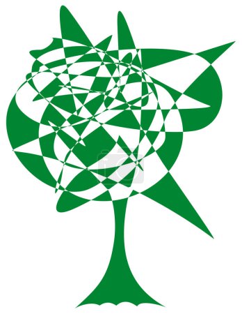 Téléchargez les photos : Tree of life. Spiritual and ecological sign. Symbol of different cultures and religions. Symbol of development, growth, sustainability. Tattoo. Vector graphics - en image libre de droit