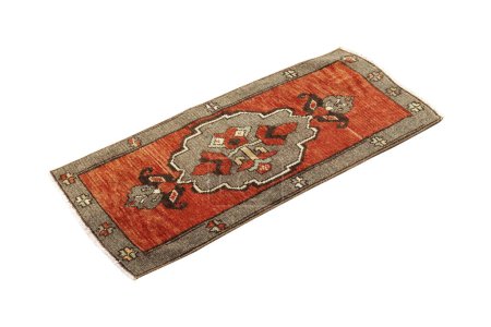 handgewebter, dekorativer türkischer Teppich aus Wolle 