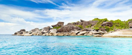 Photo for The rocky shore of the Similan Islands in Thailand - most famous islands with paradise views and snorkeling and diving spots - Royalty Free Image