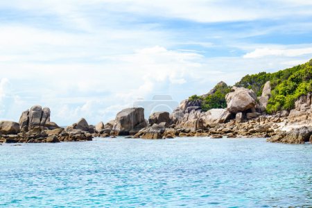 Photo for The rocky shore of the Similan Islands in Thailand - most famous islands with paradise views and snorkeling and diving spots - Royalty Free Image
