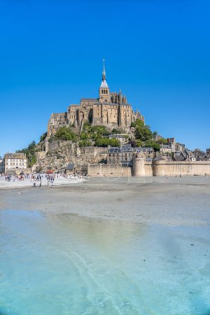 Photo for World famous Abbey Mont Saint Michel, France - Royalty Free Image
