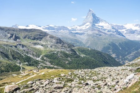 Photo for Alpine landscape mit famous Matterhorn peak, Zermatt,  Switzerland - Royalty Free Image