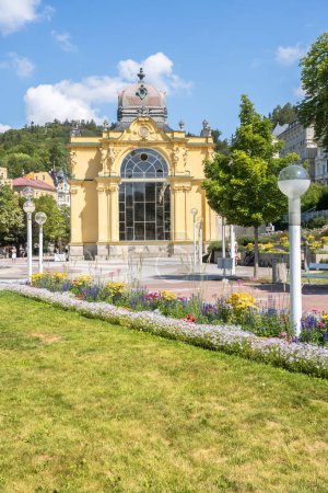 Photo for Main colonnade Maxim Gorky`s Colonnade in Marinske Lazne, Czech Republic - Royalty Free Image