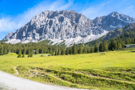 Photo for View to the Zugspitze massif in Germany - Royalty Free Image
