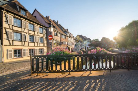 Photo for Colorful half-timbered houses in Colmar, Alsace, France - Royalty Free Image