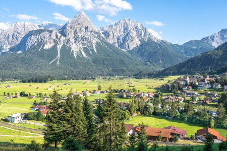 Photo for Alpine village in austiran Alps near Zugspitze - Royalty Free Image