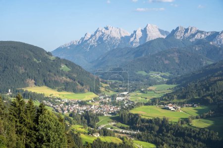 Photo for Scenic panoramic view of idyllic Dolomites mountain, South Tyrol, Italy - Royalty Free Image