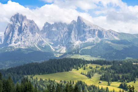 World famous Seiser Alm (Alpe di Siusi), South Tyrol, Italy.