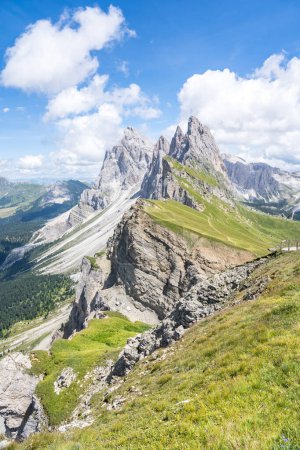 Photo for World famous Seceda peak in Dolomites Alps, South Tyrol (Alto Adige), Italy - Royalty Free Image