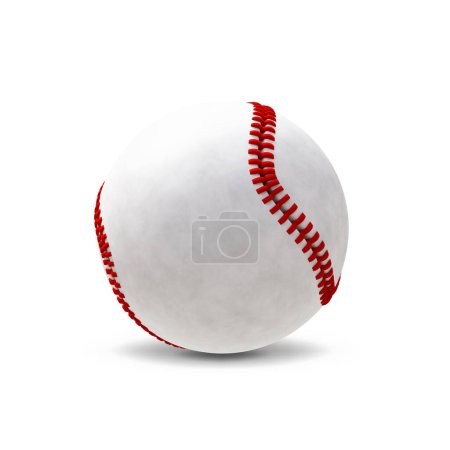 Téléchargez les photos : Baseball isolé sur fond blanc - en image libre de droit