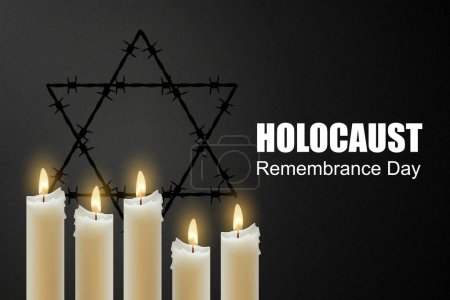 Illustration for International Holocaust Remembrance Day. EPS10 vector - Royalty Free Image