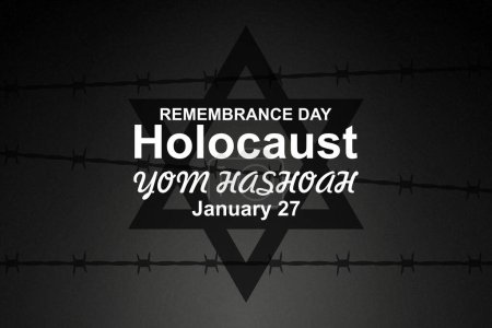 Illustration for Yom HaShoah. Holocaust Remembrance Day. EPS10 vector - Royalty Free Image