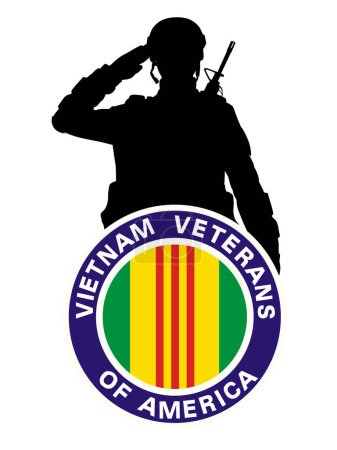 Illustration for Background for Vietnam War Veterans Day. Vietnam War Veterans Day celebrated in March 29 th in USA. EPS10 vector - Royalty Free Image