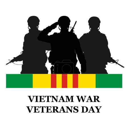 Hintergrund ist der Veteranentag des Vietnamkriegs. Am 29. März wird in den USA der Veteranentag des Vietnamkriegs begangen. EPS10-Vektor