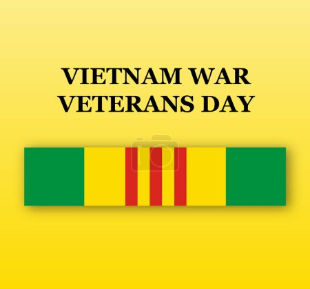 Illustration for Background for Vietnam War Veterans Day. Vietnam War Veterans Day celebrated in March 29 th in USA. EPS10 vector - Royalty Free Image