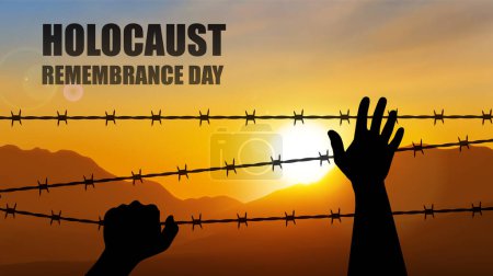 Ilustración de Holocaust Remembrance Day. EPS10 vector - Imagen libre de derechos